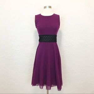 Vintage Jean Paul Gaultier Mesh Dress Fuzzi Purple Black 90s L M